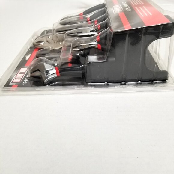 Ironton 10 Piece Pliers Set with Storage Rack Carbon Steel Professional Tools - Picture 7 of 9